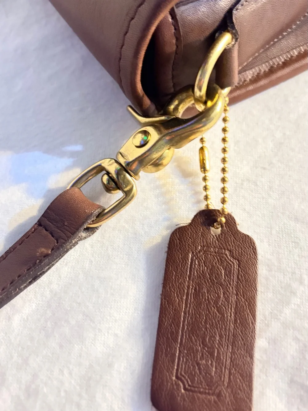 Vintage Leather Coach City Bag